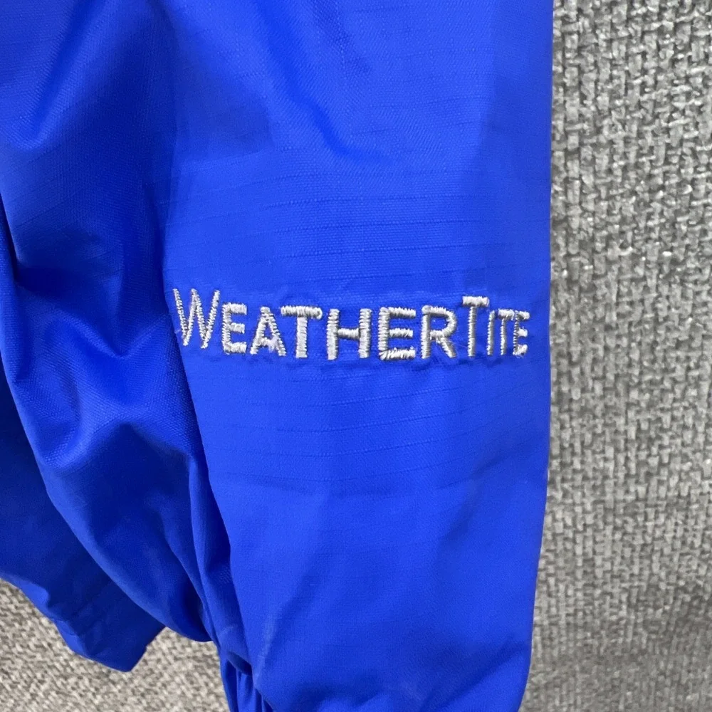 KARRIMOR WEATHERTITE Jacket Blue Coat‎ Hood Windbreaker Mens Size XS Outdoor